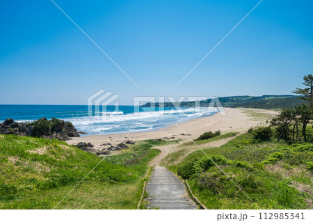 「青森県」大須賀海岸・八戸市種差海岸 112985341