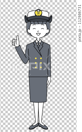 Good sign Maritime Self-Defense Force sergeant (winter uniform) illustration 112986731