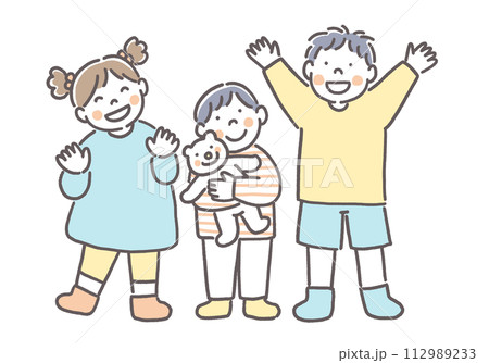 笑顔の子供たち 112989233