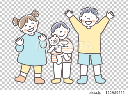 笑顔の子供たち 112989233