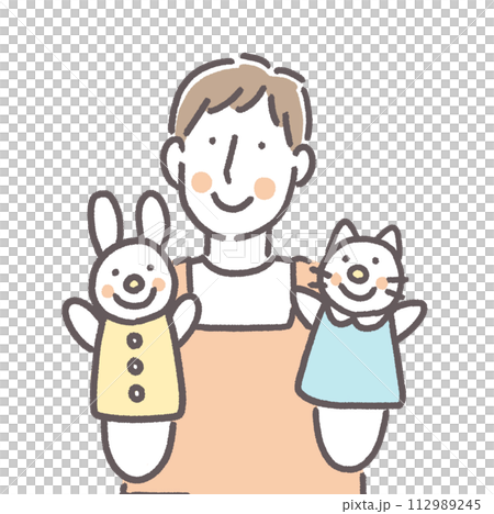 笑顔の保育士 笑顔の保育士 112989245