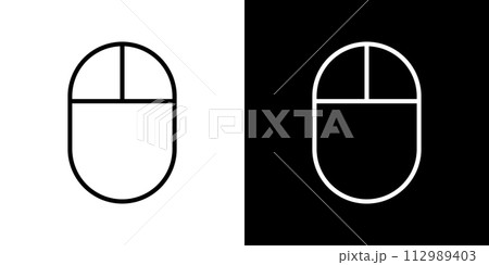 シンプルなマウスのベクターアイコン 112989403