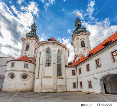 Strahov Monastery in historic town Prague, Central Bohemia, Czech Republic Czech Republic 112989551