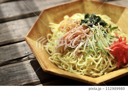 具材が少なめの冷やし中華　おうちラーメン 112989980