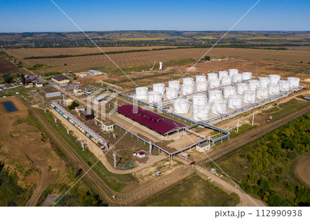 Construction of oil and fuel storage tank farm. 112990938