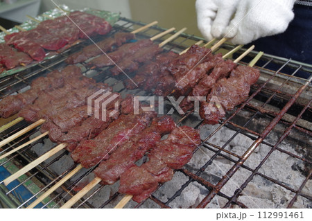 北海道産牛サガリ肉炭火焼北海道物産展1 112991461