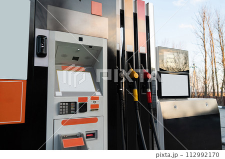Self-service filling station with touchscreen Self-service filling station with touchscreen 112992170