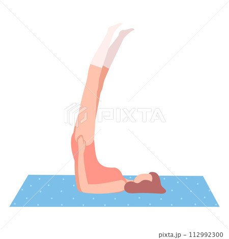 Young Woman in Sportswear Doing Double Leg Raise Exercise, Girl Exercising in Fitness Club, Gym or Home, Active Healthy Lifestyle Flat Style Vector Illustration Young Woman in Sportswear Doing Double Leg Raise Exercise, Girl Exercising in Fitness Club, Gym or Home, Active Healthy Lifestyle Flat Style Vector Illustration 112992300