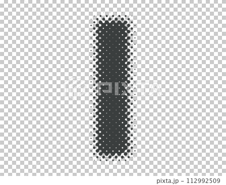 Halftone alphabet lowercase l Halftone alphabet lowercase l 112992509