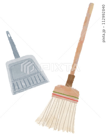 掃除道具　ほうき　チリ取り そうじグッズ 112992840
