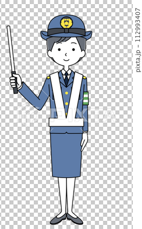 女警的交通維護插畫 112993407