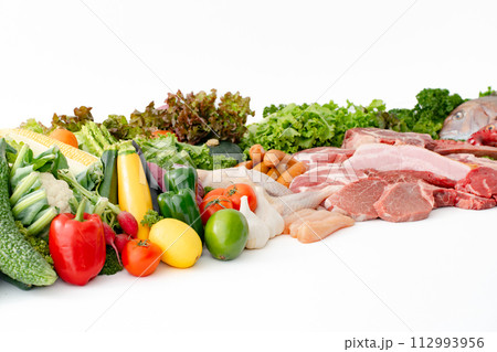 野菜 肉 集合 野菜 肉 集合 112993956