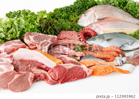 肉　魚　集合 112993962