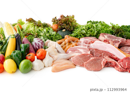 野菜　肉　集合 112993964