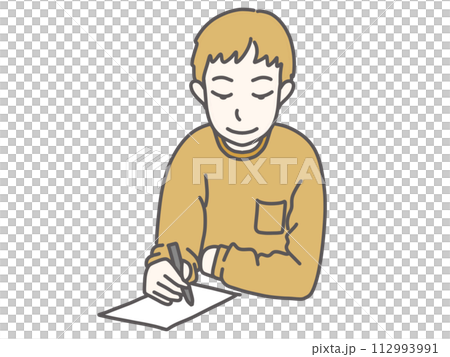 man taking notes man taking notes 112993991