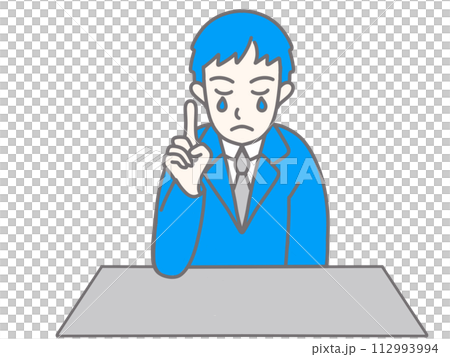 残念で泣いているビジネスマン 残念で泣いているビジネスマン 112993994