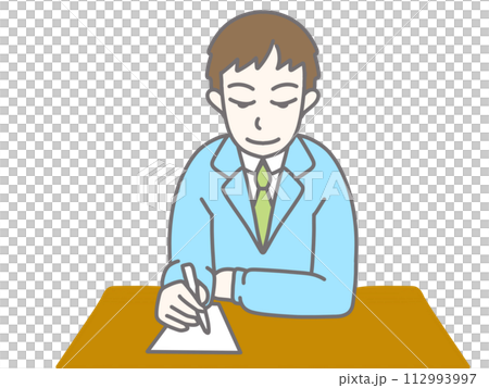 man taking notes man taking notes 112993997