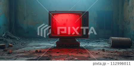 Television Screen's Technical Malfunction...のイラスト素材 [112996011] - PIXTA