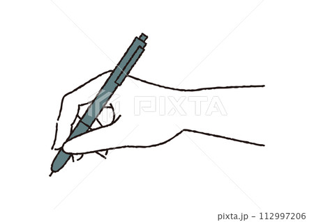 ボールペンを持つ手 ボールペンを持つ手 112997206