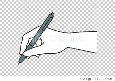 ボールペンを持つ手 ボールペンを持つ手 112997206