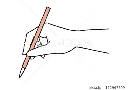 筆を持つ手 112997209