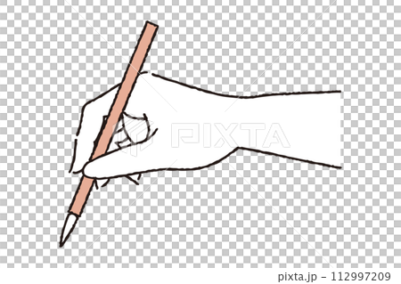 筆を持つ手 112997209