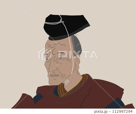 田沼意次の肖像（肖像画の模写・顔部分のみ） 112997294