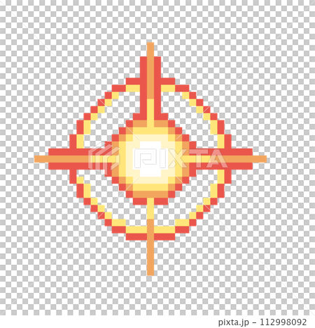 紅色光效像素圖 112998092