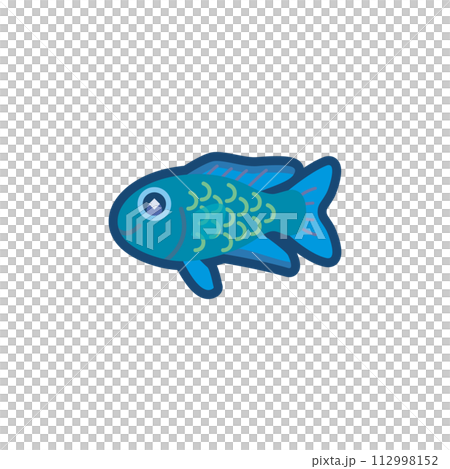 Illustration of a cute swallowtail fish 112998152