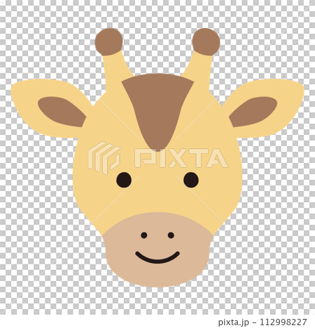 Vector illustration of cute giraffe face. icons, animals Vector illustration of cute giraffe face. icons, animals 112998227