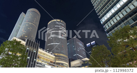 名古屋駅のパノラマ夜景 名古屋駅のパノラマ夜景 112998372