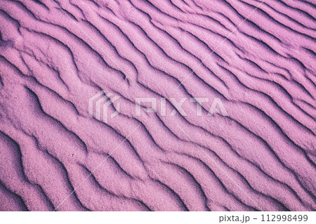 Abstract wavy sandy background. Beach sand texture 112998499