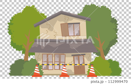 禁止進入的指示空置建築物 禁止進入的指示空置建築物 112999470