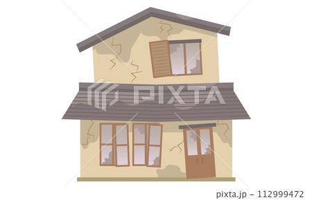 傾いて荒れた特定空家 112999472