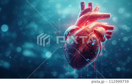 Abstract view of human heart. Concept of...のイラスト素材 [112999739] - PIXTA