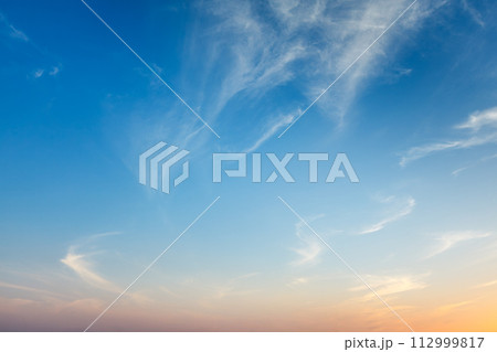 Sunset sky background Sunset sky background 112999817