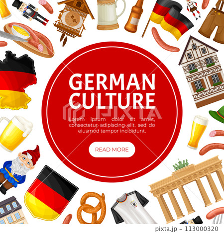 Germany Object and Symbol Banner Design Vector Template 113000320