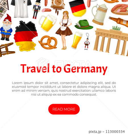 Germany Object and Symbol Banner Design Vector Template Germany Object and Symbol Banner Design Vector Template 113000334