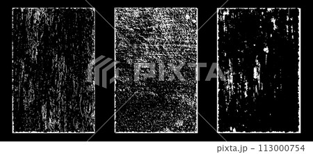 Black and white grunge. Distress overlay texture. Abstract surface dust and rough dirty wall background concept. Distress illustration simply place over object to create grunge effect. Vector EPS10. 113000754