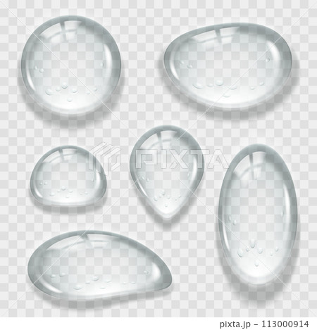 Vector water drops collection. 113000914