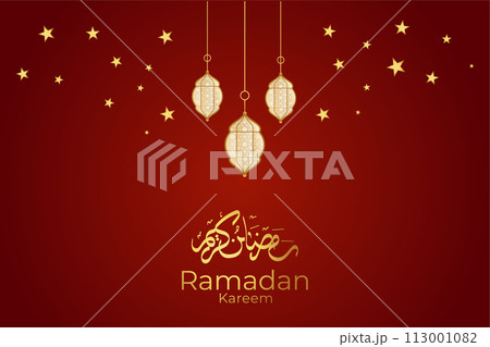 Eid al-Fitr, Ramadhan decorative greeting card 113001082