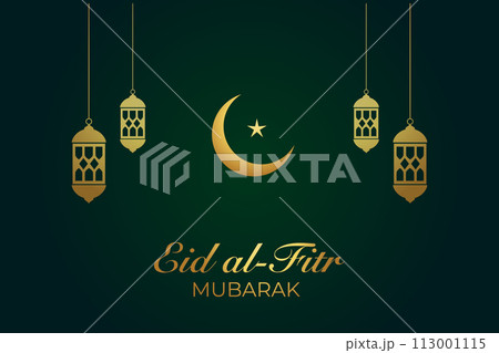 Eid al-Fitr, Ramadhan decorative greeting card Eid al-Fitr, Ramadhan decorative greeting card 113001115