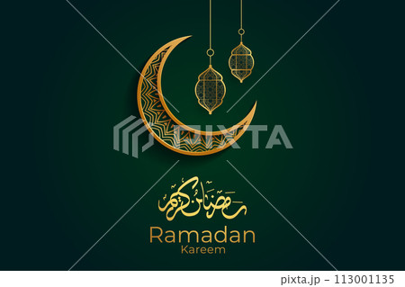 Eid al-Fitr, Ramadhan decorative greeting card 113001135