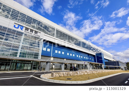敦賀市、敦賀駅東口(やまなみ口)の風景 敦賀市、敦賀駅東口(やまなみ口)の風景 113001329