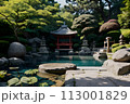 伝統的な日本庭園21 113001829