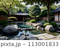 伝統的な日本庭園24 113001833
