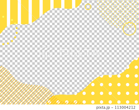 Yellow pop curved frame [SALE/Campaign Banner] 113004212