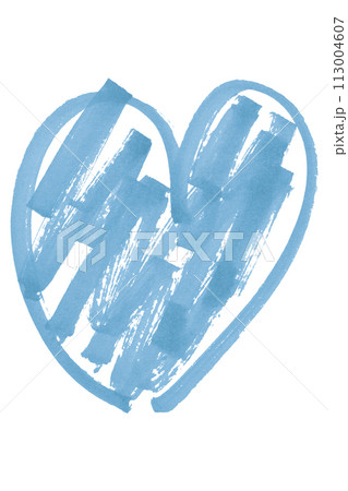 Light blue hearts isolated on white background. 113004607