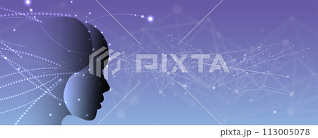 Abstract Artificial intelligence. Cloud computing. Machine learning. Technology web background. Virtual concept futuristic background Abstract Artificial intelligence. Cloud computing. Machine learning. Technology web background. Virtual concept futuristic background 113005078