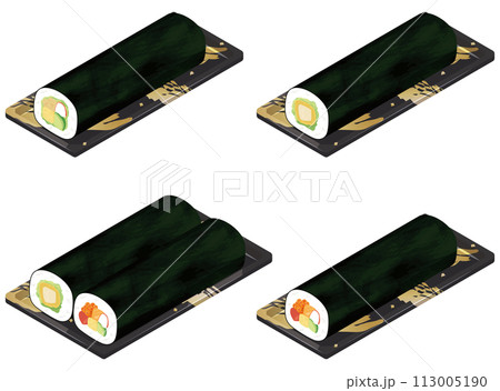 パックに入った巻き寿司セット パックに入った巻き寿司セット 113005190